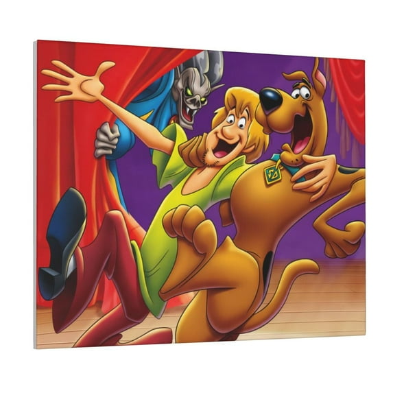 Lsque Scooby-Doo Print Wall Art – Decorative Picture for Living Room, Bedroom, and Office (Horizontal)