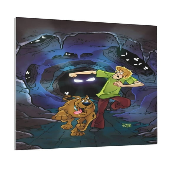 Lsque Scooby-Doo Print Wall Art – Decorative Picture for Living Room, Bedroom, and Office (Horizontal)