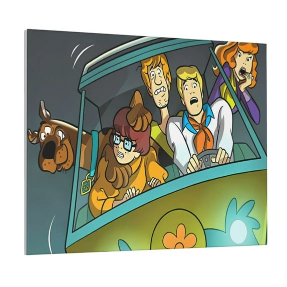 Lsque Scooby-Doo Print Wall Art – Decorative Picture for Living Room, Bedroom, and Office (Horizontal)