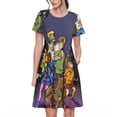 thumbnail image 1 of Lsque Scooby-Doo Print Women's Casual Dress T-Shirt Summer Short Sleeve Scoop Neck Swing Dresses, 1 of 7