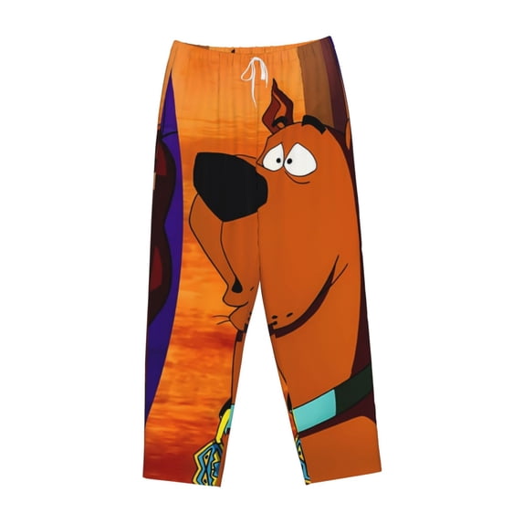 Lsque Scooby-Doo Print Women's Pajama Pants, Lounge Pant - Comfortable Home Wear,Elastic Waistband, Stylish Design-Medium