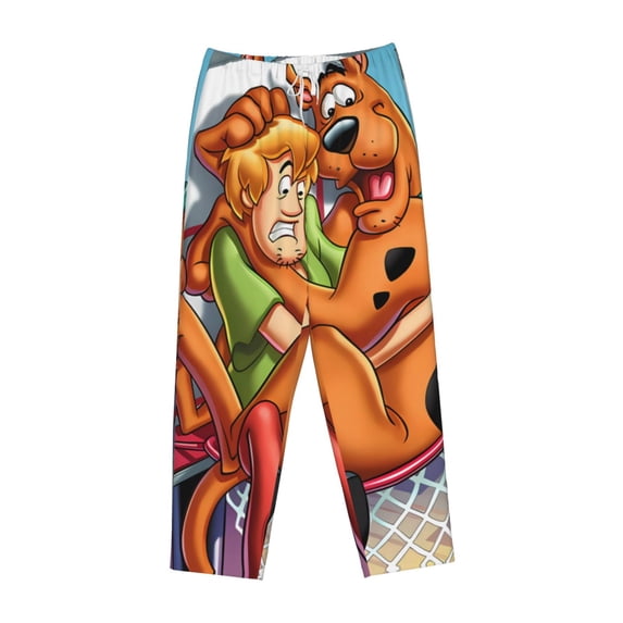 Lsque Scooby-Doo Print Women's Pajama Pants, Lounge Pant - Comfortable Home Wear,Elastic Waistband, Stylish Design-Medium