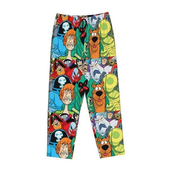 Lsque Scooby-Doo Print Women's Pajama Pants, Lounge Pant - Comfortable Home Wear,Elastic Waistband, Stylish Design-Small