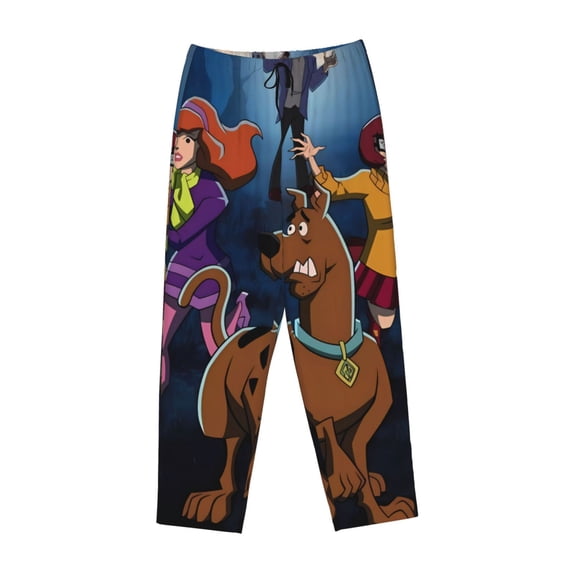 Lsque Scooby-Doo Print Women's Pajama Pants, Lounge Pant - Comfortable Home Wear,Elastic Waistband, Stylish Design-Small