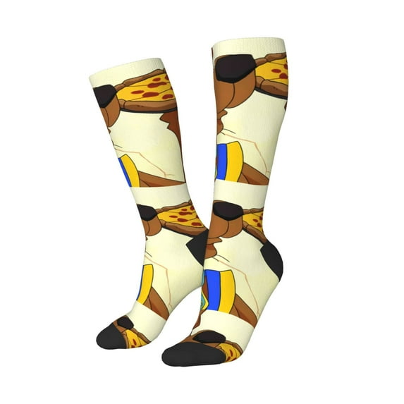 Lsque Scooby-Doo Printed Crew Socks Men's Women's LightWeight Thin Casual Calf Socks ,Knee High Socks,Cotton Socks