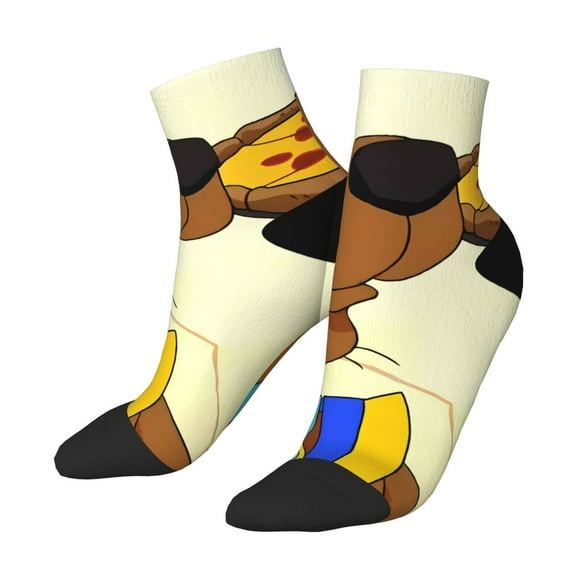 Lsque Scooby-Doo Printed Crew Socks, Moisture-Wicking Socks, Athletic Socks for Men Breathable Cushion Socks Casual Sport Socks for Running Traveling