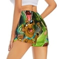 thumbnail image 1 of Lsque Scooby-Doo Printed Women's Running Shorts with Liner Pockets,Elastic Quick Dry Workout Athletic Gym Yoga Shorts,Womens High Waist Shorts-Medium, 1 of 9