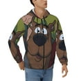 thumbnail image 1 of Lsque Scooby-Doo for Mens Full-zip Hoodie, Zip-up Pullover Hooded Sweatshirt, Kangaroo Pocket Hoodie Ideal for Daily Wear, Travel, and Home-Large, 1 of 8