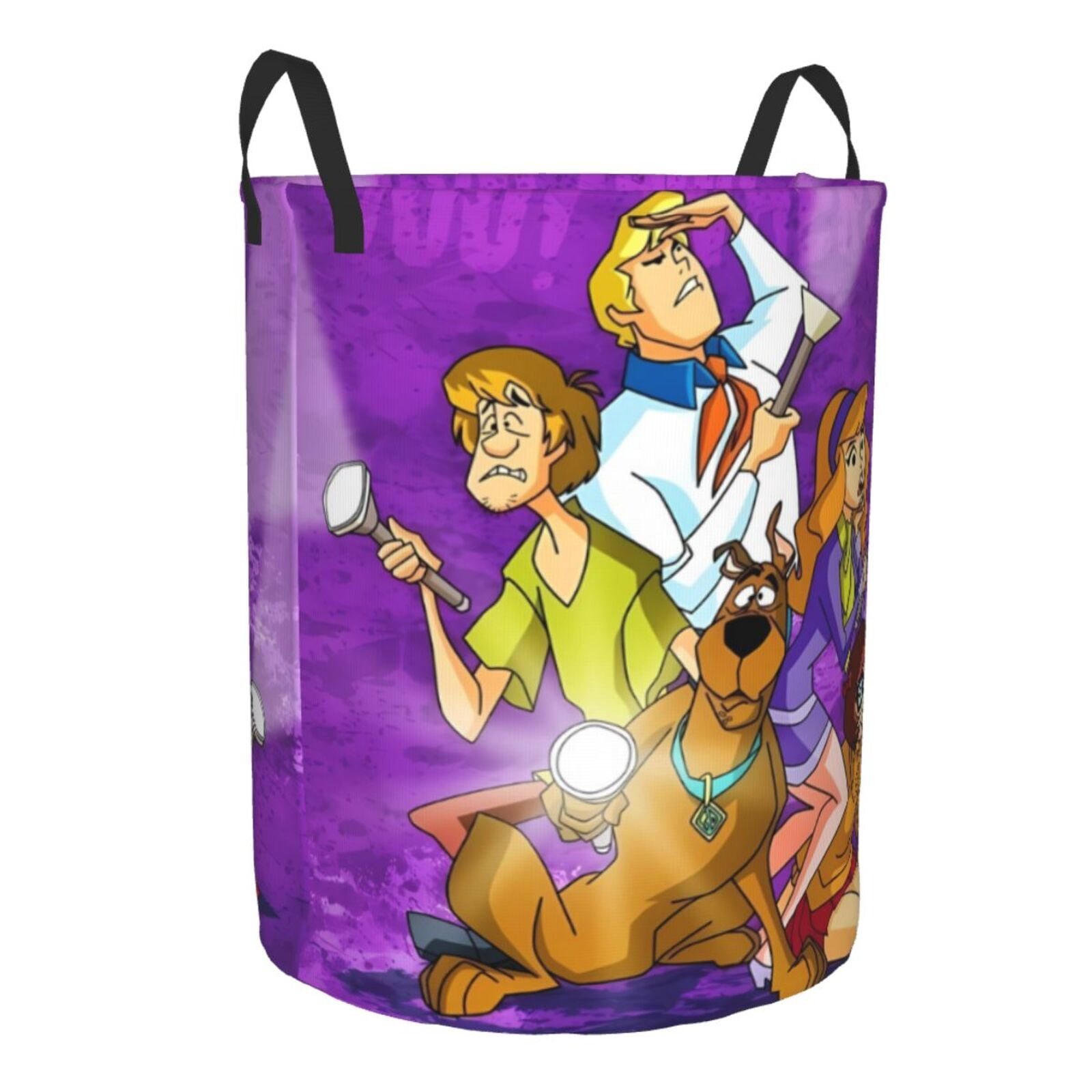 Scooby Ropes Lsque Scooby-Doo pattern Laundry Hamper Basket, Tall Woven Rope Hamper ...