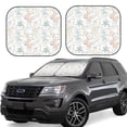 thumbnail image 1 of Lsque Sea Animals 2 PCS Windshield Sun Shade | CarFoldable Window Covers | Car Accessories Reflect UV for Universal Cars SUV Truck | Medium, 1 of 7