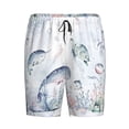 thumbnail image 1 of Lsque Sea Animals Mens Sleep Pajama Shorts,Short Pajama Pants, Cotton Ultra-Soft Knit-Medium, 1 of 9