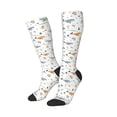 thumbnail image 1 of Lsque Sea Creatures Printed Crew Socks Men's Women's LightWeight Thin Casual Calf Socks ,Knee High Socks,Cotton Socks, 1 of 9