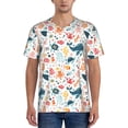 thumbnail image 1 of Lsque Sea Life 1 Pattern Mens Polo Golf Shirts Funny Graphics Shorts Sleeve Button Shirts Baseball T-shirt-4X-Large, 1 of 7