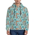 thumbnail image 1 of Lsque Sea Lighthouse Pattern Casual Men's Hoodie,Hooded Sweatshirt with Kangaroo Pocket,Pullover Hoodie-Large, 1 of 7