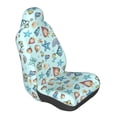 thumbnail image 1 of Lsque Sea Shells 2 Pattern Car Seat Covers for Front Seats , Waterproof Seat Covers for Cars, Sporty Front Seat Covers,Car Seat Cover Protector Front Seats, 1 of 5