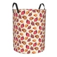 thumbnail image 1 of Lsque Sea Shells pattern Laundry Hamper Basket, Tall Woven Rope Hamper Basket for Clothes, Lightweight Storage Basket, Collapsible Waterproof-Medium, 1 of 8