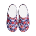 thumbnail image 1 of Lsque Sea Stars Pattern Womens Comfort Cotton on Scuff With Memory Foam and Anti-skid Sole Slipper-35/36, 1 of 7