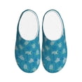 thumbnail image 1 of Lsque Sea Turtle Pattern Womens Comfort Cotton on Scuff With Memory Foam and Anti-skid Sole Slipper-35/36, 1 of 7