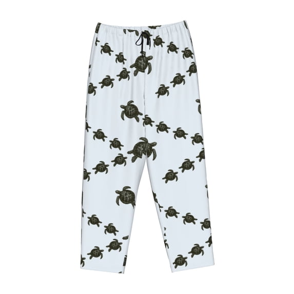 Lsque Sea Turtle Print Women's Pajama Pants, Lounge Pant - Comfortable Home Wear,Elastic Waistband, Stylish Design-XX-Large