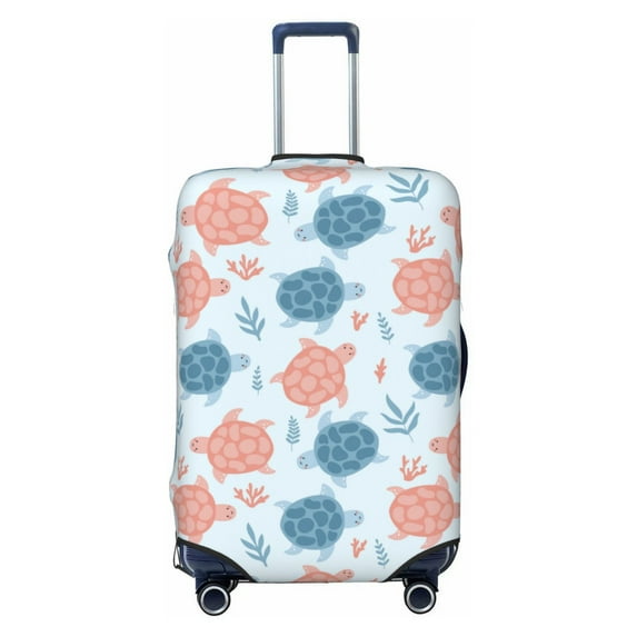 Lsque Sea Turtle Printed Luggage Cover, Travel Luggage Protector,Scratch and Dirt Resistant, Fits 18-32 Inch Luggage -
