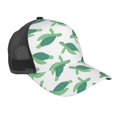 thumbnail image 1 of Lsque Sea Turtle Printed Trucker Hat - Baseball Cap for Men Women - Breathable Mesh Side, Adjustable Fit - for Casual Wear, 1 of 7