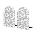 thumbnail image 1 of Lsque Sea Turtle Printed Wood Bookends,Non-Skid Bookend for Shelves,Heavy Duty Support Bookends,Non-Slip Foam Pads for Office, Home, and Library,1 Pair, 1 of 8