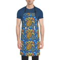 thumbnail image 1 of Lsque Sea Turtle Waterproof Apron Chef Aprons for Men Heavy Duty Chemical Work Apron Extra Long Grilling Aprons with Adjustable Bib Apron, 1 of 9