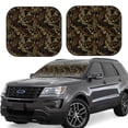 thumbnail image 1 of Lsque Sea Turtle With Ocean 2 PCS Windshield Sun Shade | CarFoldable Window Covers | Car Accessories Reflect UV for Universal Cars SUV Truck | Small, 1 of 7