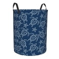 thumbnail image 1 of Lsque Sea Turtle pattern Laundry Hamper Basket, Tall Woven Rope Hamper Basket for Clothes, Lightweight Storage Basket, Collapsible Waterproof-Medium, 1 of 8