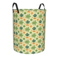 thumbnail image 1 of Lsque Sea Turtle pattern Laundry Hamper Basket, Tall Woven Rope Hamper Basket for Clothes, Lightweight Storage Basket, Collapsible Waterproof-Small, 1 of 8