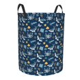 thumbnail image 1 of Lsque Sea Turtle pattern Laundry Hamper Basket, Tall Woven Rope Hamper Basket for Clothes, Lightweight Storage Basket, Collapsible Waterproof-Small, 1 of 8