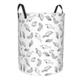 thumbnail image 1 of Lsque Sea Turtle pattern Laundry Hamper Basket, Tall Woven Rope Hamper Basket for Clothes, Lightweight Storage Basket, Collapsible Waterproof-Small, 1 of 8