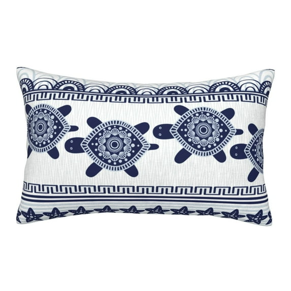 Lsque Sea Underwater Turtles Pattern Pillow Case – Soft & Cozy Throw Pillow Cover, Hypoallergenic Cushion Case for Sleeping Women with Envelope Closure-14"x20"