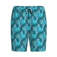 thumbnail image 1 of Lsque Seahorse Mens Sleep Pajama Shorts,Short Pajama Pants, Cotton Ultra-Soft Knit-Large, 1 of 9