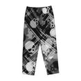 thumbnail image 1 of Lsque Seamless Pattern With Skulls Print Women's Pajama Pants, Lounge Pant - Comfortable Home Wear,Elastic Waistband, Stylish Design-XX-Large, 1 of 9