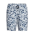 thumbnail image 1 of Lsque Seaside Primary Color Mens Sleep Pajama Shorts,Short Pajama Pants, Cotton Ultra-Soft Knit-XX-Large, 1 of 9