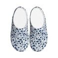 thumbnail image 1 of Lsque Seaside Primary Color Pattern Womens Comfort Cotton on Scuff With Memory Foam and Anti-skid Sole Slipper-44/45, 1 of 7