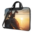 thumbnail image 1 of Lsque Seaside Sunset Cool Dragon Pattern Laptop Bag – Portable & Slim Single-Shoulder Computer Case with Adjustable Strap, Protective, Lightweight for 13”/14”/15.6” Laptops, 1 of 6