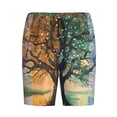 thumbnail image 1 of Lsque Seasonal Tree Reflection Mens Sleep Pajama Shorts,Short Pajama Pants, Cotton Ultra-Soft Knit-XX-Large, 1 of 9