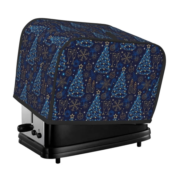 Lsque Shining Christmas Tree Print 2 Slice Toaster Cover , Kitchen Appliance Dustproof Protector , Toaster Protector Dustproof Kitchen Appliance Cover
