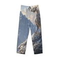 thumbnail image 1 of Lsque Silver Dragon Mountain Peaks Print Men's Pajama Pants, Lounge Pant - Comfortable Home Wear,Elastic Waistband, Stylish Design-XX-Large, 1 of 9