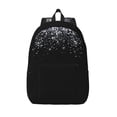 thumbnail image 1 of Lsque Silver Glitter1 Pattern Canvas Daypack, Durable Backpack, High-quality Versatile Backpack,Vintage Compact Backpack-Small, 1 of 1