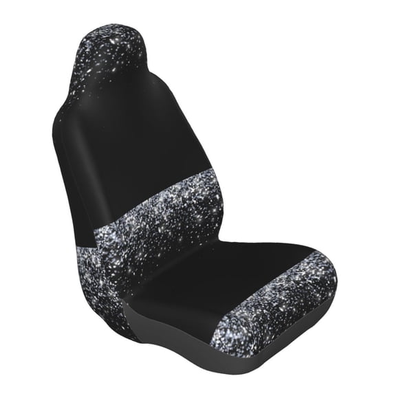 Lsque Silver Glitter1 Pattern Car Seat Covers for Front Seats , Waterproof Seat Covers for Cars, Sporty Front Seat Covers,Car Seat Cover Protector Front Seats