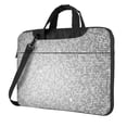 thumbnail image 1 of Lsque Silver Mosaic Pattern Laptop Bag – Portable & Slim Single-Shoulder Computer Case with Adjustable Strap, Protective, Lightweight for 13”/14”/15.6” Laptops, 1 of 7