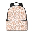 thumbnail image 1 of Lsque Simple Fruit Pattern Backpack – School Travel Canvas Daypack with Ergonomic Padded Straps, Multiple Compartments & Leather Handle, 1 of 3