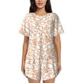 thumbnail image 1 of Lsque Simple Fruit Women's Short-Sleeved Pajama Set - 2 Piece Soft and Lightweight Sleepwear Set-3X-Large, 1 of 9