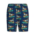 thumbnail image 1 of Lsque Skateboard Rides Cartoon Lobster Mens Sleep Pajama Shorts,Short Pajama Pants, Cotton Ultra-Soft Knit-Medium, 1 of 9