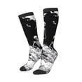 thumbnail image 1 of Lsque Skeleton Wave Artwork Printed Crew Socks Men's Women's LightWeight Thin Casual Calf Socks ,Knee High Socks,Cotton Socks, 1 of 9
