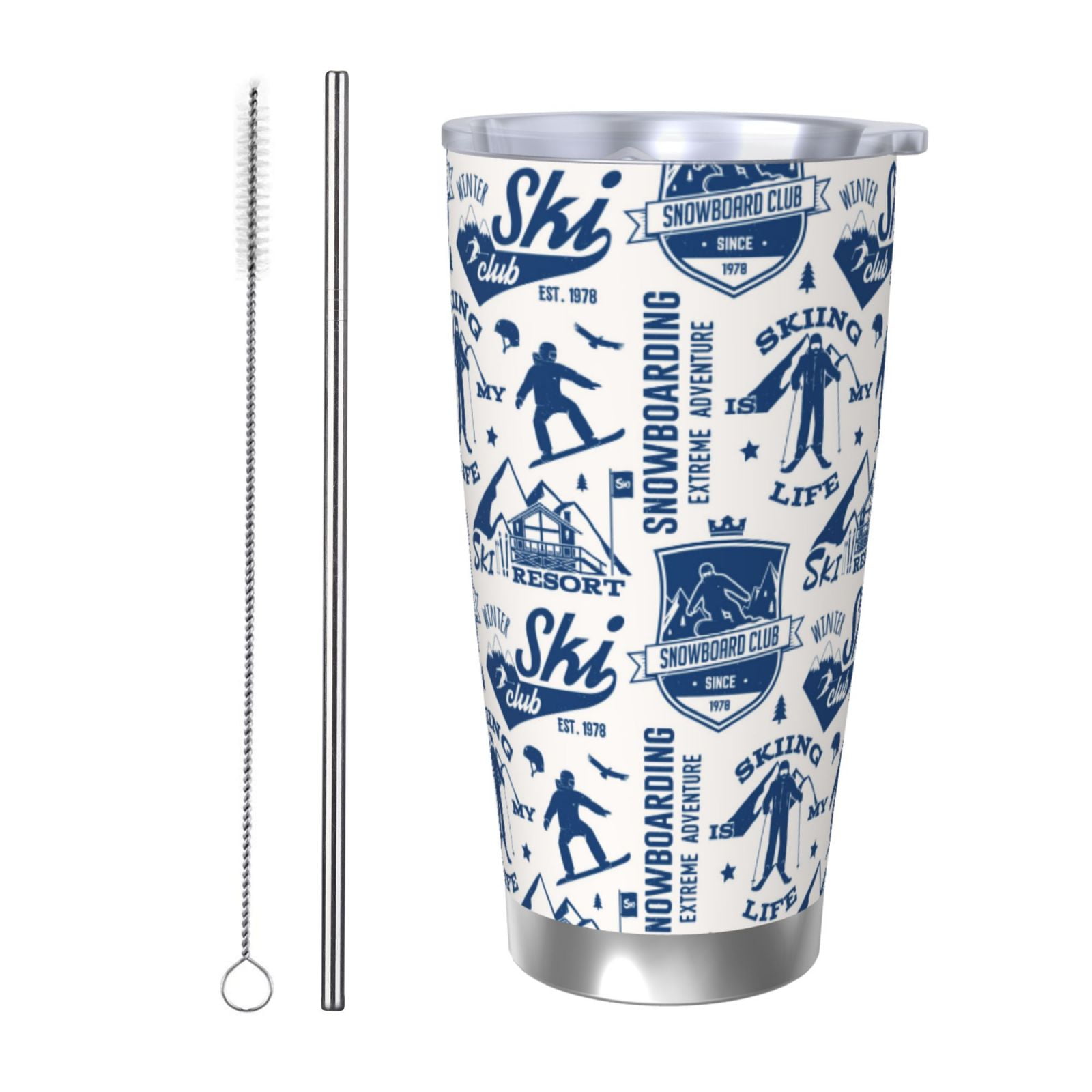 20oz Insulated Bottle - Humorous Horseback Riding Design, Stainless Steel, Double Wall, Hot & Cold - View #7