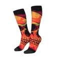 thumbnail image 1 of Lsque Skull And Flag Usa Printed Crew Socks Men's Women's LightWeight Thin Casual Calf Socks ,Knee High Socks,Cotton Socks, 1 of 9